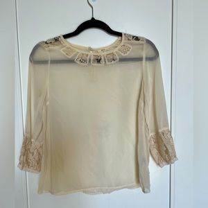 Light blouse, very comfortable, goes with anything!